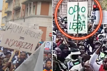 Africani marciano su Verona: ”Vogliamo bere il sangue di Salvini”