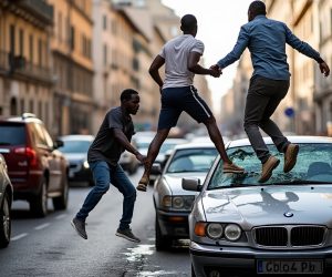 Escono dai centri accoglienza per distruggere la auto degli italiani che li mantengono