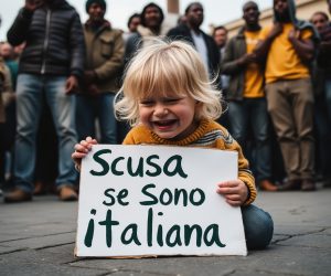 Africani si spogliano davanti ai bambini italiani ma lo Stato li salva da linciaggio