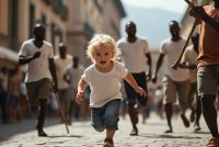 Bambini italiani storditi col taser e massacrati da immigrati