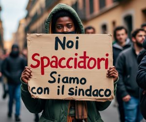 Duecento teppisti di seconda generazione manifestano per lo spacciatore marocchino morto