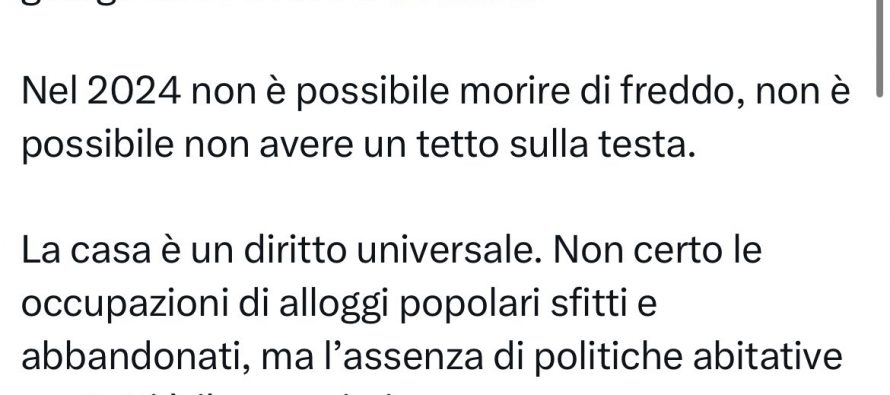 Compagni della Salis sfrattano italiani per fare posto ai migranti