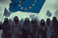 Islamici vogliono impedirci di manifestare: “Le strade sono nostre” – VIDEO