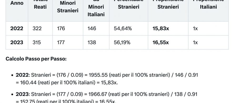 Minori stranieri stuprano una donna ogni due giorni: “Fenomeno dilagante”