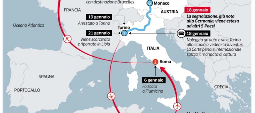 Complotto contro l’Italia: Al Masri era in Europa da un mese