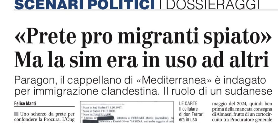 Perché il prete di Casarini ‘prestava’ la SIM al presunto trafficante di clandestini?