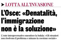 OCSE: importare immigrati per sostituire i vostri figli abortiti non è la soluzione