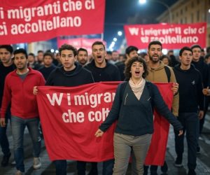 Accoltellato da immigrato durante manifestazione PD pro-immigrati 🤡