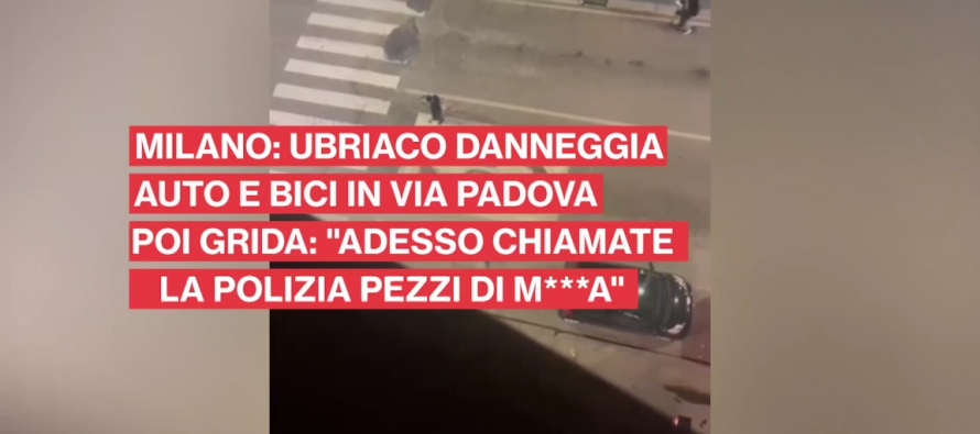 Immigrato prima distrugge auto e poi sbeffeggia italiani: “Ora chiamate la polizia, pezzi di m***a” – VIDEO