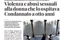 Ospita in casa un immigrato e diventa la sua schiava: sequestrata e stuprata