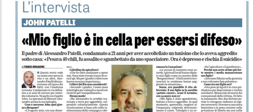 Uccide spacciatore tunisino che vuole ammazzarlo: condannato a 21 anni