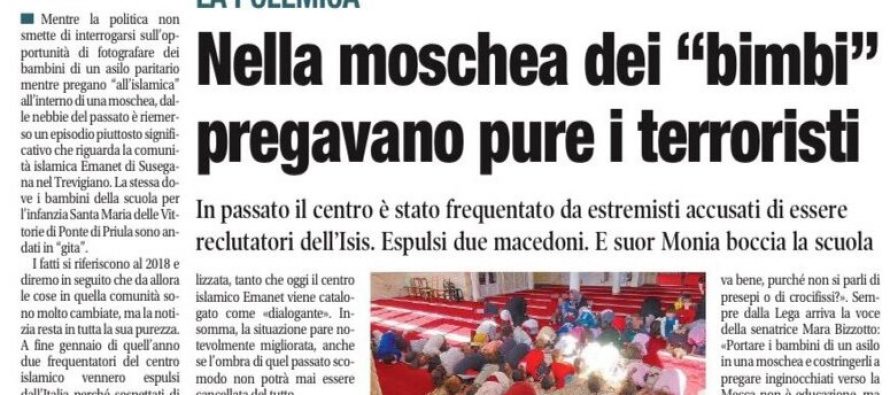 In moschea dei “bambini italiani” hanno pregato anche i terroristi islamici