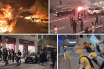 Guerriglia in Francia: “Maranza Francesi” saccheggiano negozi e bruciano tutto dopo la Champions – VIDEO