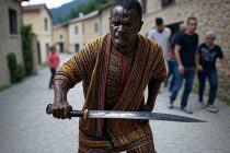 Bolzano, immigrati armati di spade e machete a caccia di passanti – VIDEO