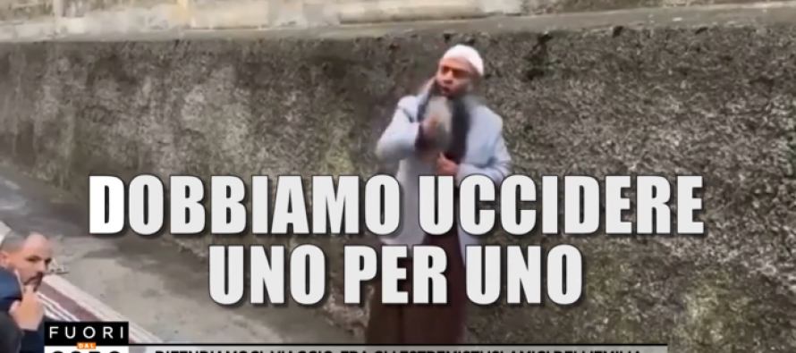 L’imam moderato amico della sinistra che vuole uccidere gli italiani uno per uno – VIDEO