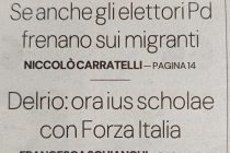 Accordo scellerato PD-Forza Italia per approvare lo ius soli ai maranza
