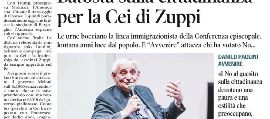 Grazie a Dio Zuppi non è diventato Papa: lo Spirito Santo non è pidiota