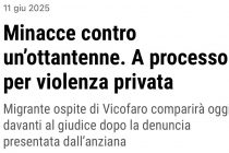 Ospite don Biancalani minaccia anziana: “Qui non ci devi passare: è zona nostra ”