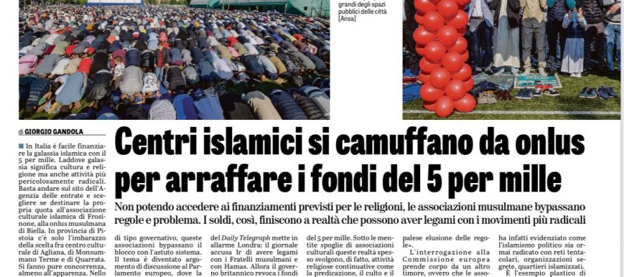 Le tasse degli italiani finanziano le moschee abusive