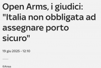 Giudici: “Italia non obbligata ad assegnare porto sicuro”. Meloni non ha più scuse!