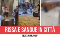 Migranti assaltano locale, poliziotti li affrontano a mani nude – VIDEO