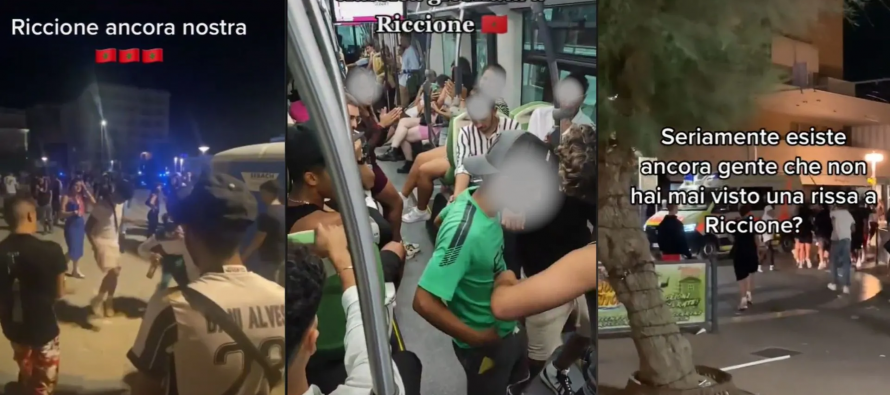 Maranza assaltano la Notte Rosa di Rimini e Riccione: caos e violenze – VIDEO