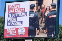 Roma, Comune PD rimuove cartelloni Lega perché dicono la verità: immigrati delinquono
