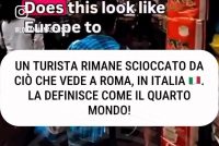 Turista scioccato dal numero di immigrati: “Guardate come è ridotta l’Italia”
