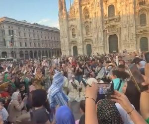 Milano è una città afroislamica: piazza Duomo di nuovo profanata – VIDEO