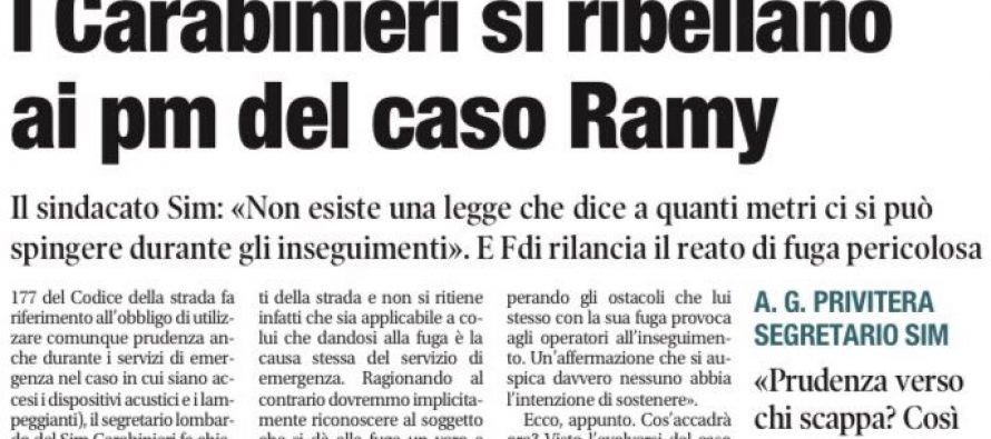 Carabinieri contro toghe rosse: criminali stranieri hanno diritto alla fuga?