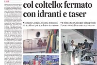 Nigeriano si barrica sul terrazzo: razzista chi mi arresta