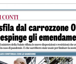 Italia: no a lockdown imposti da Oms in lotta alle pandemie
