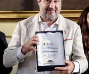 Premio Italia-Israele a Salvini: alla sinistra pro-maranza gli ebrei piacciono solo morti