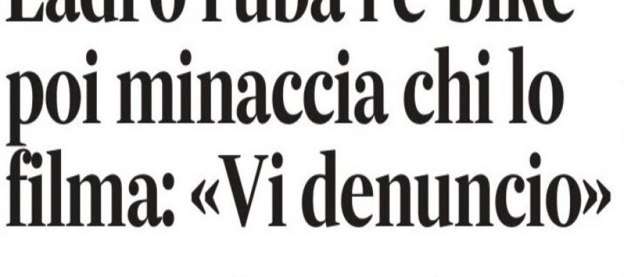 Ladro straniero denuncia vittima della rapina che ha diffuso video