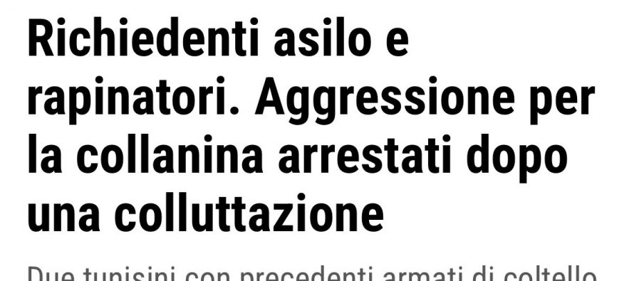Prendono la paghetta da profugo e rapinano italiani: manteniamo i nostri aguzzini