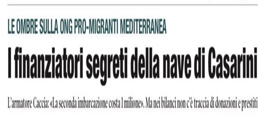 Nave da 1 milione di euro per la ONG di Casarini: chi sono i finanziatori del traffico?