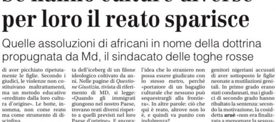 Toghe rosse applicano sharia: migranti possono stuprare perché è la loro cultura