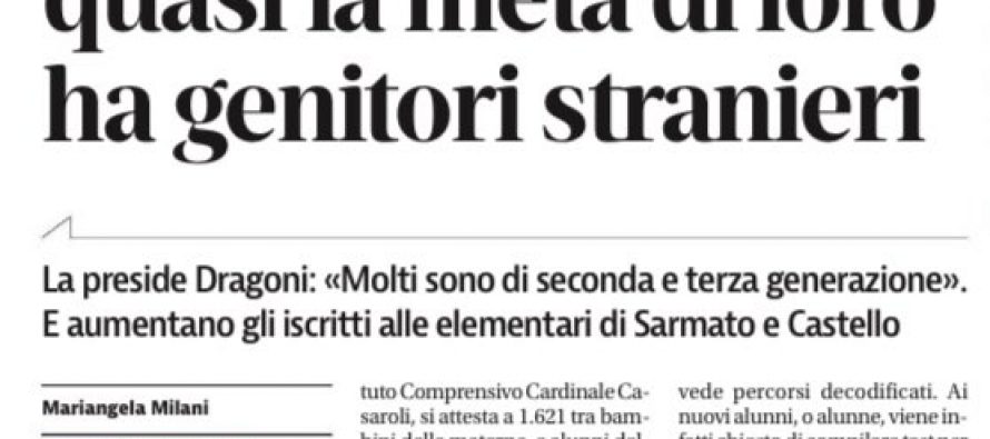 Metà alunni stranieri: immigrazione sta cancellando l’Italia