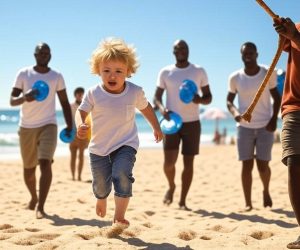 Bambino molestato sulla spiaggia dal solito immigrato