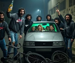 Famiglia in auto accerchiata da branco immigrati: auto vandalizzata, terrore