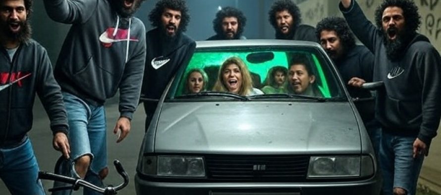 Famiglia in auto accerchiata da branco immigrati: auto vandalizzata, terrore