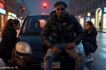 Africano blocca auto con donne a bordo a Milano – VIDEO