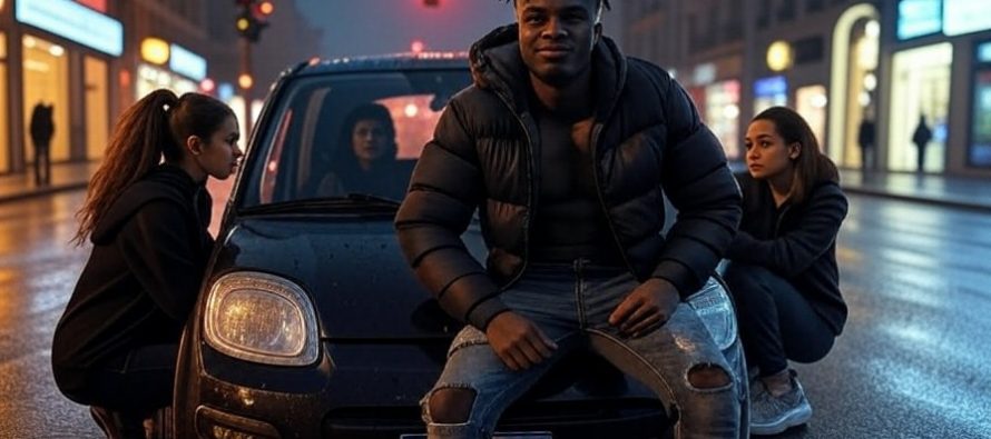 Africano blocca auto con donne a bordo a Milano – VIDEO
