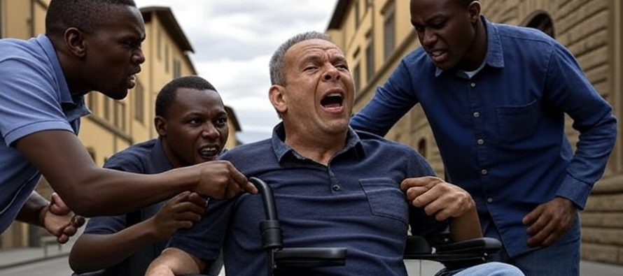 Immigrati accerchiano disabile in carrozzina e lo rapinano