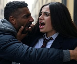 Branco immigrati assale troupe Mediaset nei luoghi dello stupro: giornalista picchiata
