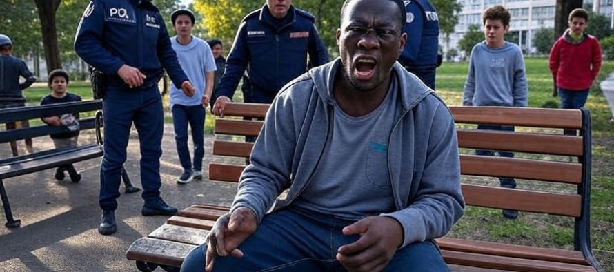 Molesta bambini e passanti: picchia poliziotti che lo fermano