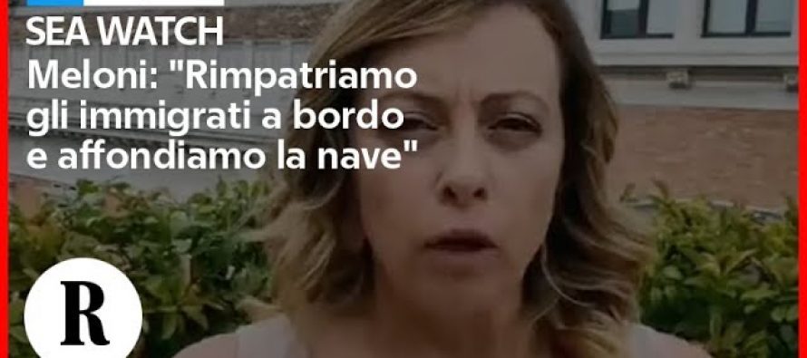 Nave Casarini fermata: Meloni mantenga promesse e la affondi