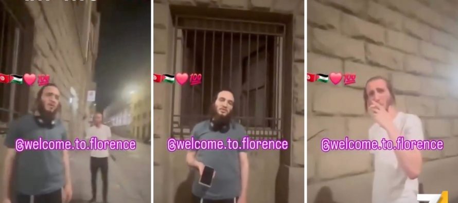 Arabo aggredisce ebrei a Firenze: “Andate via sporchi ebrei!” – VIDEO