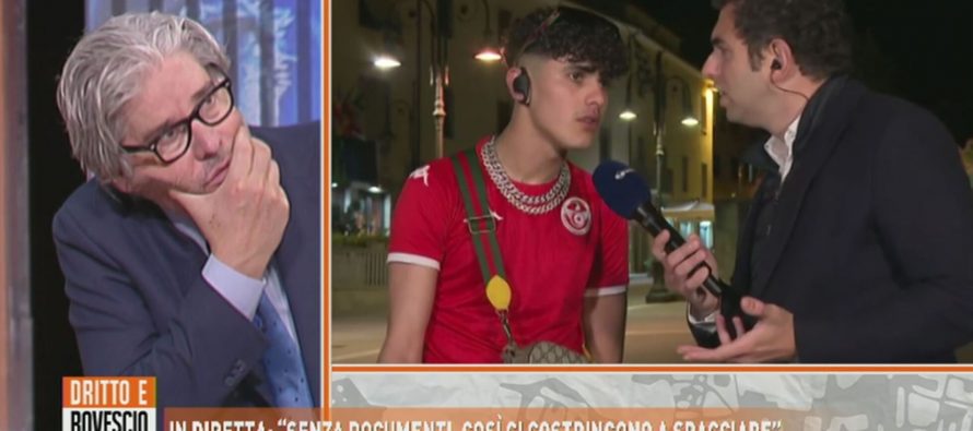 Il “re dei maranza” si vanta su Rete 4: “Dobbiamo spacciare, la polizia non ci fa niente”