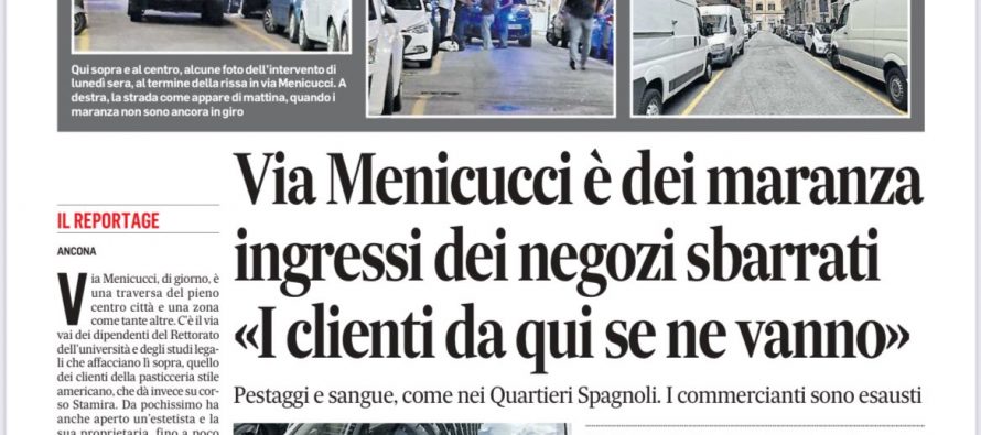 Ancona, immigrati sbarrano ingresso dei negozi italiani